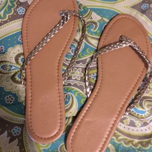 Gold Braided Flip-Flop